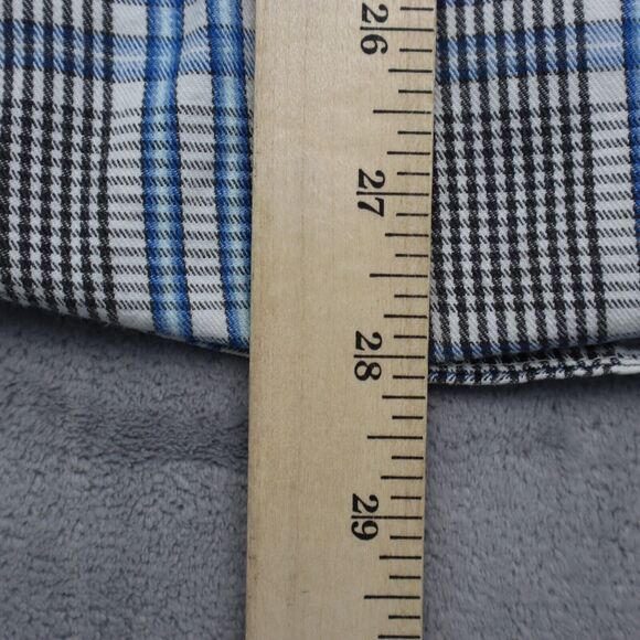 Wrangler Shirt Mens Medium Blue 20X Outdoor Fish Hike Camp Work Button Up - Picture 4 of 16